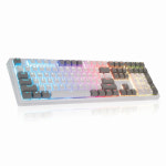 COX 콕스 엠프리스 RGB PBT 완전방수 유선 무접점 키보드, COX EMPRESS(화이트 바디) : 바로물산
