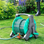 자동정리 물호스 릴호스 정원호스릴 하부세차 물호수 물분사기 베란다 워터건 50m : 차즈라