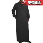 무슬 긴 소매 의류 아랍 중동 두바이 전통 로브 남성용 캐주얼 청년용 면 패션 : 사이전자