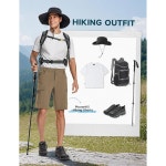 hill 남성용 카고 하이킹 반바지 경량 방수 캐주얼 골프 작업 전술 낚시 포켓 BBR2R 블랙. 34 레귤러 : 비지니스플러스20