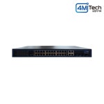포엠아이텍 4MI-G2404FPL 기가 PoE 24포트 스위치허브 SFP 1G 4포트 : ANIS