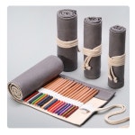 48구 색연필 펜슬 파우치 케이스 롤필통 드로잉 펜 두루마리 : mimi1988