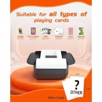 나일롤 2 덱 조용하고 충전식 카드 자동 셔플러, 게임용 셔플링 카지노 래피드 포커 전기 Compact : 루나인키