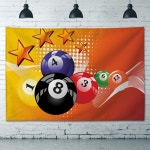 당구장 벽장식 배경천 바 노래방 클럽 인테리어 패브릭포스터 : 따봉무역