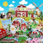 농장 생일 파티 배경 일회용 라텍스 풍선 어린이 이벤트 용품 : 그리다상사