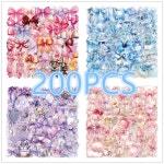 62 200PCS 투명 PET 방수 그래피티 문구류 노트북 장식 스티커 여행 가방 물컵  62PCS 107 : 듀라니스