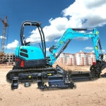 맞춤형 미니 굴삭기 1.7톤 크롤러형 중장비 유압펌프 농장 건설 굴착기 EPA : -영원컴퍼니-