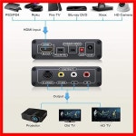 HDMI to AV S-Video CVBS 비디오 컨버터 SVIDEO+S 스위처 어댑터 3RCA PAL/NTSC 스위치(TV PC용) 블루레이 DVD : 스윗킷