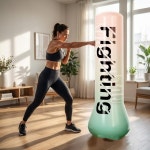 1.5m 풍선형 펀칭백 PVC 복싱 트레이닝 샌드백 무게 조절 가능 자립형 (가라테 연습용) : 더리빙마스터