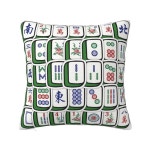 마작 타일 패턴 베개 케이스 홈 장식 쿠션 커버 소파 자동차 좌석 광장 폴리 에스터 1. 2 : 한겨리샵16호점