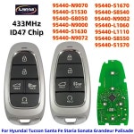 현대 투싼 싼타페 쏘나타 스타리아 그랜저 팰리세이드용 XJMYNB 95440-L1110 S1530 G8050 N9070 S8550 스마트 키 : 벨로시안