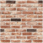 레드 브릭 스틱 벽지 페이퍼 43 벽난로 방수 탈착식 자체 3D 주방 인조 비닐 접착 17 3 x 197 : 오늘도 탐나