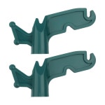 플라스틱 2개 수납 4인치 내경 다목적 장식 도구 걸이 녹색 : 지나마켓2