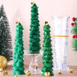 크리스마스 트리 촛불 실리콘 몰드 변형 방지 플라스틱 외부 라이닝 공예 만들기 비누 양초 도구 1. mold : 바이몰28호점