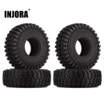 INJORA 1.0 휠 타이어 업그레이드, 모든 지형 58x20mm, 1/18 1/24 RC 크롤러 자동차 Axial SCX24 TRX4M (T1008) : 더토이박스