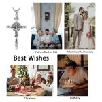 남성 성인여 위한 도트비제이 925 스털링 실버 패트런 성인 목걸이 가톨릭 보호 펜던트 부적 종교 보석 8 10gSt ChristopherLeathe... 