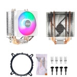 ZSUS C 쿨러 2 히트 파이프 3PIN PWM 자동 PC 라디에이터 냉각 Rgb 팬 Intel 1700 1150 1155 1156 1366 AM2/AM3/AM4 AMD : 유니버스셀렉츠