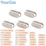 10개 HC-49S DIP 패시브 크리스털 발진기 ±20ppm 20PF -20~+70 ℃ 4/5.5296/8/11.0592/12/13.56/16/20/24/25/27.12/32/M : 주7일상사
