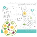 꽃 케이크 공예 엠보싱 금속 절단 다이 종이 인사말 카드 만들기 템플릿 수제 1. F6817-stencil : 바이몰18호점