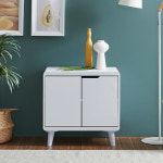 양문형 손잡이없는수납장 거실쇼파협탁 오브제수납장 : 안전하우스