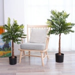 화분 포함 대형 인공 녹색 잎 나무, 실제 접촉 식물, 정원 조경, 집 2.16, 3.74ft, H2037 : 그리다상사