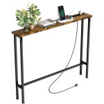 Keelian 99.1cm(39인치) 쇼파 테이블, 좁고 긴 길이, 전원 콘센트 및 US : 대원1