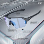 방풍 고글 보호 변색 안경 라이딩 아이웨어 사이클링 아웃도어 스포츠 선글라스 1. K360-PH-SI-1L-03 : 바이몰47호점