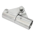 NRC&XRC 316SS 보트 튜브 커넥터, 레일 피팅 접이식 회전 커넥터 3/4인치 O.D. / 해양 요트 파이프용 : Amazing007