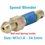 Dsnaduo 4 PCS 스피드 블리더, 블리더 밸브, 브레이크 블리더 나사, 먼지 캡이 있는 퀵 블리더, M7x1.0-34.5mm, H9411-4, 105400, 639570... 