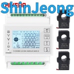 품질보장 Din 레일 3 상 에너지 모니터 소비 전력계 kwh 전류계 3PCS RS485 Modbus 50/100/15/200CT 230VAC : 신정종합상사S30
