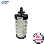 ZHUCO SZL9-32/5-AAA 32A 5상 20나사 10위치 실버 접점 수동 변환 로터리 캠 : 베스트77스토어2