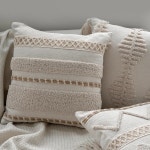 유럽 스타일 미색 베개 커버 솔리드 컬러 거실 소파 사무실 침실 광장 허리 쿠션 1. A : 한겨리샵16호점