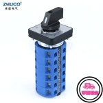 ZHUCO SZW26/LW26-25 6상 24 단자 3 위치 660V 25A 48x48Mm 패널 선택기 제어 로터리 전환 캠 : 베스트77스토어2