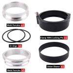 바가라탄 3인치 알루미늄 퀵 릴리스 V-밴드 클램프, 3인치/76mm 흡기 인터쿨러 파이프 스로틀 유니온 슬리브 2 : Amazing007