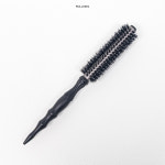 [롤킹]미쏠 블랙탄 열판 드라이 롤 빗+투명 펄핀셋 또는 미니롤 뿌리 볼륨 브러쉬 1호 : 롤킹