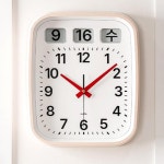 달력 경로당시계 어르신벽시계날짜시간 바늘 건전지 : 복돼지마켓