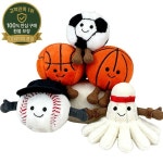 1개 플러시 키체인 키홀더 백팩 액세서리 배드민턴 공 야구 농구 축구 인형 : 이십사룡산업