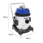 경서 당구장청소기 40L 현장 업소용 매장 창고 진공 청소기 건습식 KV-12S : 캡틴공구