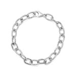 진 레이첼 주얼리 남성 u2019s 솔리드 925 스털링 실버 와이드 링크 체인 브레이슬 : 대원1