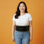 [국산] 원적외선 무선 허리 배 복부 온열 찜질기 발열 복대 휴대용 온열기 벨트 생리통 : 온필코리아
