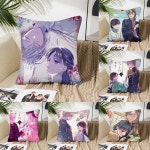 애니메이션 결혼 베개 케이스 광장 침실 소파 레저 컴포트 쿠션 자동차 거실 홈 인테리어 1. 40x40cm : 한겨리샵16호점