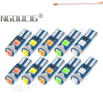 NGOUCIG 2721 계기 대시 보드 라이트 패널 경고 신호 램프 LED T5 전구 74 W3W 자동차 12V 블루 8 개 : 만배88