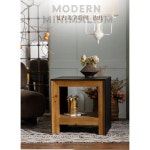 중세 나무 복고풍 발코니 꽃 선반 미국식 홈스테이 베이 윈도우 조각된 작은 차 테이블 1. Bedside H3415 : 한겨리샵43호점