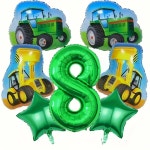 대형 트랙터 풍선 녹색 숫자 호일 농장 테마 성인 생일 파티 장식 선물 1. B-5 : 한겨리샵45호점