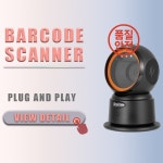 슈퍼마켓 소매 약국을 위한 데스크탑 1D QR 바코드 스캐너 무선 블루투스 핸즈프리 USB 리더 : 태화산업