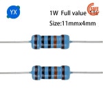 금속 필름 저항기 5 색 링 전력 0.1 ~ 1M 1R 2R 4.7R 470Rohm 1K 2.2K 20 개 : 머스트2상사
