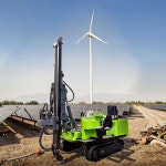 태핑드릴머신 유압 크롤러 태양광 파일 드라이버 4기통 엔진 발전소 기초 시추) : 셀럭스몰