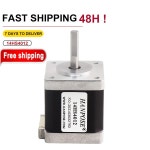 [스테퍼모터] 2상 NEMA14 스테퍼 모터 14HS4012 1.2A 0.22Nm CNC 조각 및 밀링 머신용 25.5oz.in 4 리드 H40MM 35 스텝 : 오션글로벌16