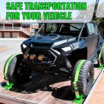 트레일러용 휠 초크 타이 다운 스트랩 키트 잔디 UTV ATV SUV 모터스 및 트랙터용 : 프라임초이스몰