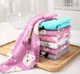 양면 투톤  뽀송뽀송한 극세사 행주 2P (색상랜덤) : 작은천사날개농장